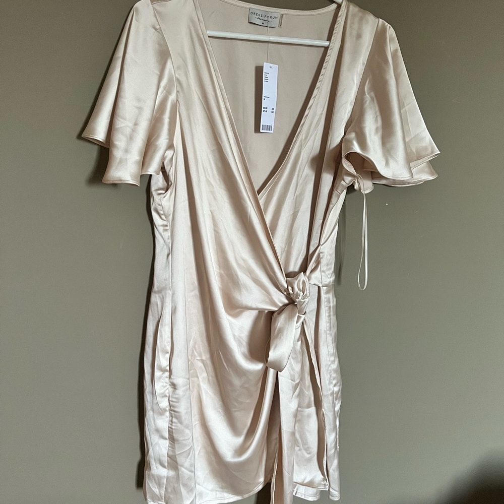 Dress Forum Los Angeles soft gold Satin Dress